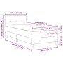 Cama Base con Colchón Negra 80x200 cm Tela | Foro24.es | Tu tienda online para hogar, jardín y más Foro24.es