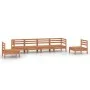 Garden furniture set 6 pieces solid honey brown pine wood by vidaXL, Garden sets - Ref: Foro24-3082545, Price: 317,84 €, Disc...