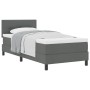 Cama con Base con Colchón Gris Oscuro 90x190 cm Tela by , Beds and slatted bases - Ref: Foro24-3338651, Price: 303,33 €, Disc...