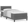 Cama con Base con Colchón Gris Oscuro 90x190 cm Tela by , Beds and slatted bases - Ref: Foro24-3338651, Price: 303,33 €, Disc...