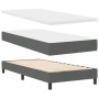 Cama con Base con Colchón Gris Oscuro 90x190 cm Tela by , Beds and slatted bases - Ref: Foro24-3338651, Price: 303,33 €, Disc...