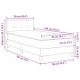 Cama con Base con Colchón Gris Oscuro 90x190 cm Tela by , Beds and slatted bases - Ref: Foro24-3338651, Price: 303,33 €, Disc...