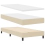 Cama con Base de Resortes con Colchón Crema 90x190 cm Tela by , Beds and slatted bases - Ref: Foro24-3338655, Price: 315,93 €...