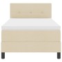 Cama con Base de Resortes con Colchón Crema 90x190 cm Tela by , Beds and slatted bases - Ref: Foro24-3338655, Price: 315,93 €...