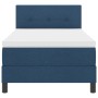 Cama Box Spring con colchón Azul 90x190 cm Tela by , Beds and slatted bases - Ref: Foro24-3338656, Price: 314,44 €, Discount: %