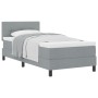 Cama con Somier y Colchón Gris Claro 90x200 cm Tela | Foro24.es | Tu tienda online para hogar, jardín y más Foro24.es