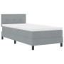 Cama con Somier y Colchón Gris Claro 90x200 cm Tela | Foro24.es | Tu tienda online para hogar, jardín y más Foro24.es