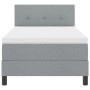 Cama con Somier y Colchón Gris Claro 90x200 cm Tela | Foro24.es | Tu tienda online para hogar, jardín y más Foro24.es