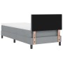 Cama con Somier y Colchón Gris Claro 90x200 cm Tela | Foro24.es | Tu tienda online para hogar, jardín y más Foro24.es