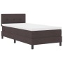 Cama Box Spring con Colchón Marrón Oscuro 90x200 cm Tela | Foro24.es | Tu tienda online para hogar, jardín y más Foro24.es