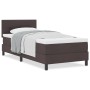 Cama Box Spring con Colchón Marrón Oscuro 90x200 cm Tela | Foro24.es | Tu tienda online para hogar, jardín y más Foro24.es