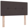 Cama Box Spring con Colchón Marrón Oscuro 90x200 cm Tela | Foro24.es | Tu tienda online para hogar, jardín y más Foro24.es