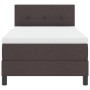 Cama Box Spring con Colchón Marrón Oscuro 90x200 cm Tela | Foro24.es | Tu tienda online para hogar, jardín y más Foro24.es