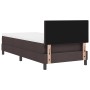 Cama Box Spring con Colchón Marrón Oscuro 90x200 cm Tela | Foro24.es | Tu tienda online para hogar, jardín y más Foro24.es
