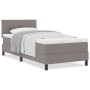 Cama con somier con colchón taupe 90x200 cm tela | Foro24.es | Tu tienda online para hogar, jardín y más Foro24.es