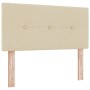 Cama Box Spring con Colchón Crema 90x200 cm Tela by , Beds and slatted bases - Ref: Foro24-3338662, Price: 284,85 €, Discount: %