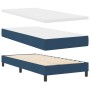 Cama con base de resorte con colchón azul 90x200 cm de tela | Foro24.es | Tu tienda online para hogar, jardín y más Foro24.es