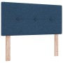 Cama con base de resorte con colchón azul 90x200 cm de tela | Foro24.es | Tu tienda online para hogar, jardín y más Foro24.es