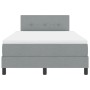 Cama con Resorte con Colchón Gris Claro 120x190 cm Tela by , Beds and slatted bases - Ref: Foro24-3338671, Price: 374,97 €, D...