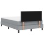 Cama con Resorte con Colchón Gris Claro 120x190 cm Tela by , Beds and slatted bases - Ref: Foro24-3338671, Price: 374,97 €, D...