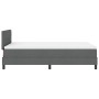 Cama con Base de Resorte Gris Oscuro 120x190 cm Tela | Foro24.es | Tu tienda online para hogar, jardín y más Foro24.es
