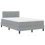 Cama Box Spring con Colchón Gris Claro 120x200 cm Tela | Foro24.es | Tu tienda online para hogar, jardín y más Foro24.es