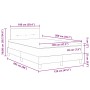 Cama Box Spring con colchón Gris oscuro 120x200 cm Tela | Foro24.es | Tu tienda online para hogar, jardín y más Foro24.es
