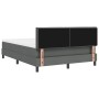 Cama con Box Spring y Colchón Gris Oscuro 140x190 cm Tela de , Camas y somieres - Ref: Foro24-3338686, Precio: 460,28 €, Desc...