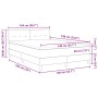 Cama con muelles con colchón azul 140x190 cm tela by , Beds and slatted bases - Ref: Foro24-3338691, Price: 452,44 €, Discoun...