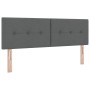 Cama con Base Spring con Colchón Gris Oscuro 140x200 cm Tela von , Betten und Lattenroste - Ref: Foro24-3338693, Preis: 439,3...