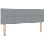 Cama con Somier con Colchón Gris Claro 140x200 cm Tela by , Beds and slatted bases - Ref: Foro24-3338692, Price: 423,02 €, Di...
