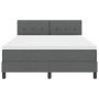 Cama con Base Spring con Colchón Gris Oscuro 140x200 cm Tela von , Betten und Lattenroste - Ref: Foro24-3338693, Preis: 439,3...