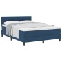 Cama con Base de Resortes con Colchón Azul 140x200 cm Tela | Foro24.es | Tu tienda online para hogar, jardín y más Foro24.es