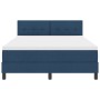 Cama con Base de Resortes con Colchón Azul 140x200 cm Tela | Foro24.es | Tu tienda online para hogar, jardín y más Foro24.es
