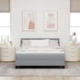 Cama Box Spring con Colchón Gris Claro 160x200 cm Tela de , Camas y somieres - Ref: Foro24-3338699, Precio: 501,48 €, Descuen...