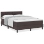 Cama con Somier con Colchón Marrón Oscuro 160x200 cm Tela by , Beds and slatted bases - Ref: Foro24-3338702, Price: 500,77 €,...