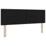 Cama con Base de Resorte con Colchón Negra 160x200 cm Tela de , Camas y somieres - Ref: Foro24-3338701, Precio: 490,85 €, Des...