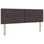 Cama con Somier con Colchón Marrón Oscuro 160x200 cm Tela by , Beds and slatted bases - Ref: Foro24-3338702, Price: 500,77 €,...