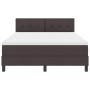 Cama con Somier con Colchón Marrón Oscuro 160x200 cm Tela by , Beds and slatted bases - Ref: Foro24-3338702, Price: 500,77 €,...