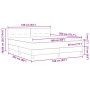 Cama con Somier con Colchón Marrón Oscuro 160x200 cm Tela by , Beds and slatted bases - Ref: Foro24-3338702, Price: 500,77 €,...
