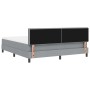 Cama con Box Spring y colchón gris claro 180x200 cm tela by , Beds and slatted bases - Ref: Foro24-3338706, Price: 539,27 €, ...