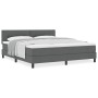Cama Box Spring con Colchón Gris Oscuro 180x200 cm Tela by , Beds and slatted bases - Ref: Foro24-3338707, Price: 594,61 €, D...