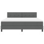 Cama Box Spring con Colchón Gris Oscuro 180x200 cm Tela by , Beds and slatted bases - Ref: Foro24-3338707, Price: 594,61 €, D...