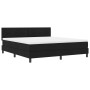 Cama Box Spring con Colchón Negra 180x200 cm Tela | Foro24.es | Tu tienda online para hogar, jardín y más Foro24.es