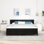 Cama Box Spring con Colchón Negra 180x200 cm Tela | Foro24.es | Tu tienda online para hogar, jardín y más Foro24.es