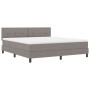 Cama Box Spring con Colchón Taupe 180x200 cm Tela von , Betten und Lattenroste - Ref: Foro24-3338710, Preis: 526,74 €, Rabatt: %