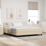 Cama con Base Spring con Colchón Crema 180x200 cm Tela by , Beds and slatted bases - Ref: Foro24-3338711, Price: 549,04 €, Di...