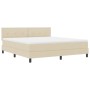 Cama con Base Spring con Colchón Crema 180x200 cm Tela by , Beds and slatted bases - Ref: Foro24-3338711, Price: 549,04 €, Di...