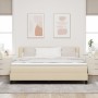 Cama con Base Spring con Colchón Crema 180x200 cm Tela by , Beds and slatted bases - Ref: Foro24-3338711, Price: 549,04 €, Di...