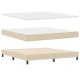 Cama con Base Spring con Colchón Crema 180x200 cm Tela by , Beds and slatted bases - Ref: Foro24-3338711, Price: 549,04 €, Di...